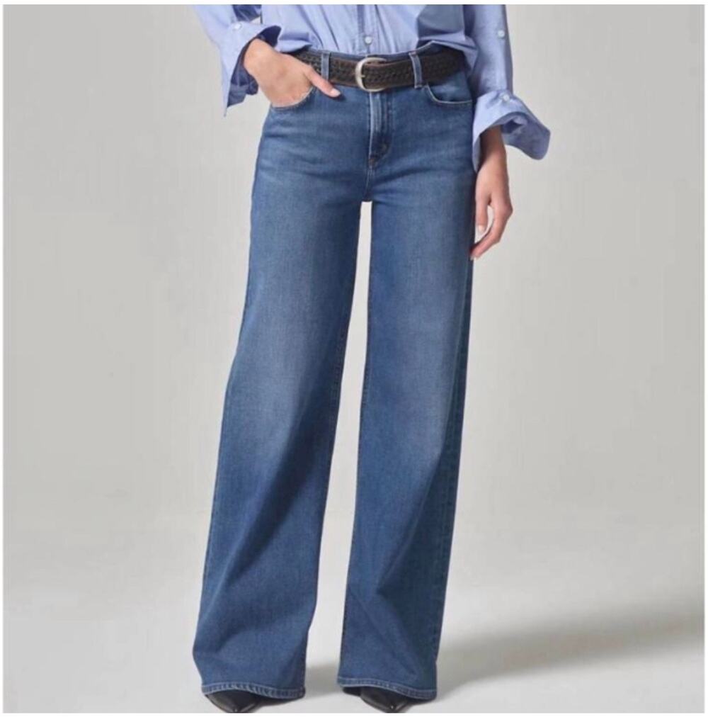 Wide Leg High-Rise Blue Women’s Jeans